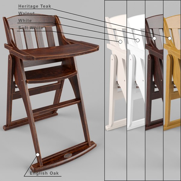 boori wooden high chair