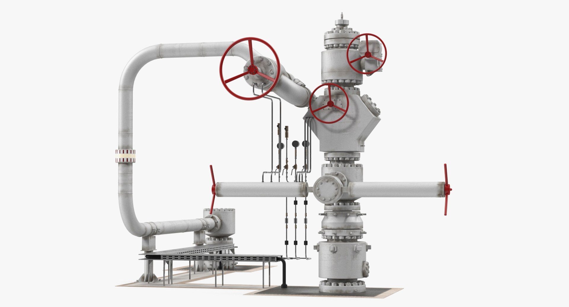 Oil Wellhead 2 3D model preview