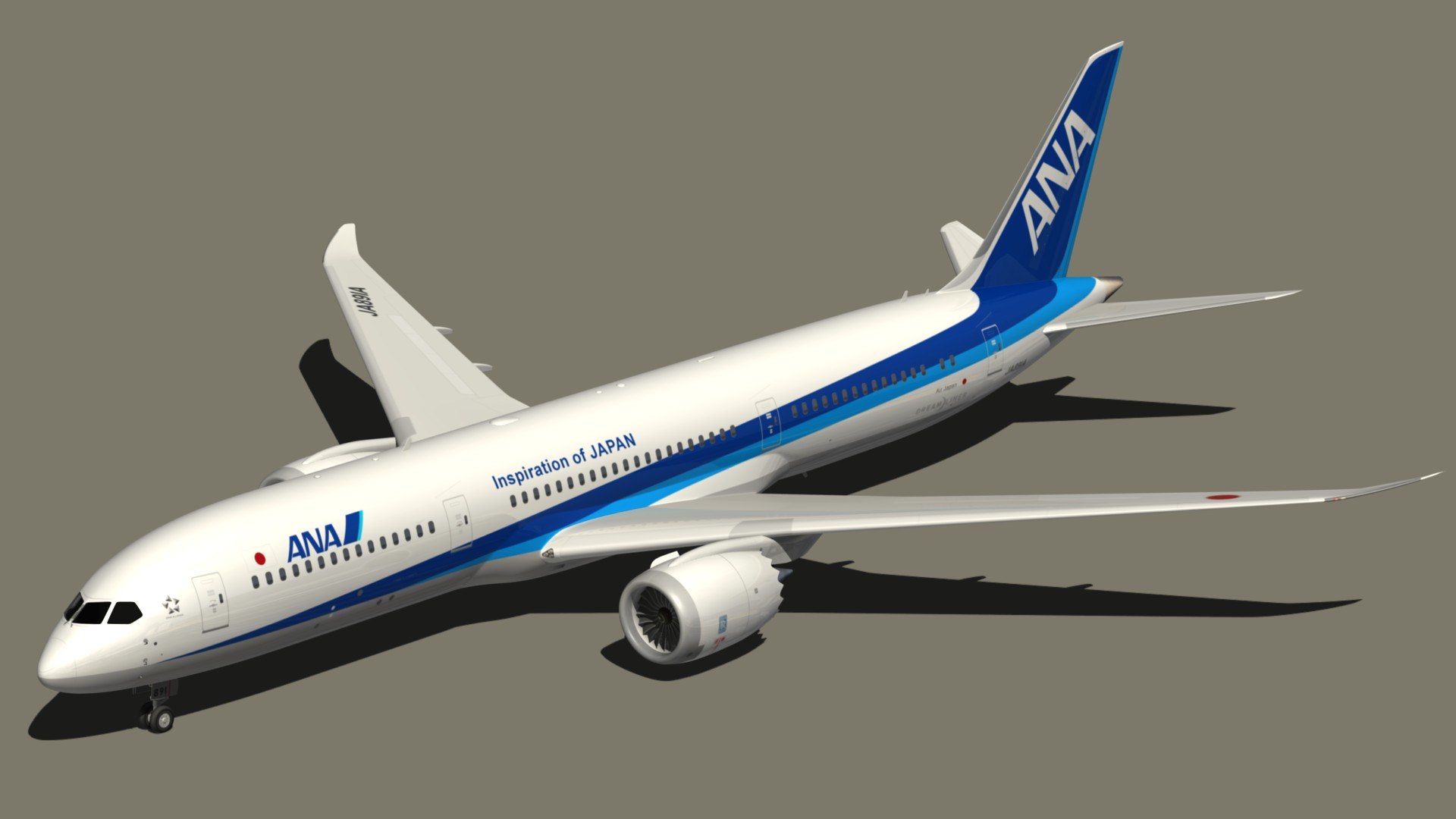 ANA Boeing 787モデル NH40114 1:400 BOEING 787-8 JA801A 特別塗装機 ABS樹脂完成品