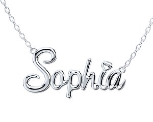 Necklace Pendant Sophia Font Shiny-NPFN0001 3D model