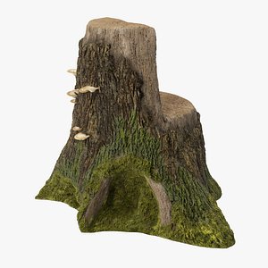 tree stump 04 c4d