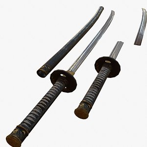 One Piece Mihawk sword Kokuto Yoru free VR / AR / low-poly 3D model