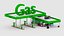 Station-service basse poly