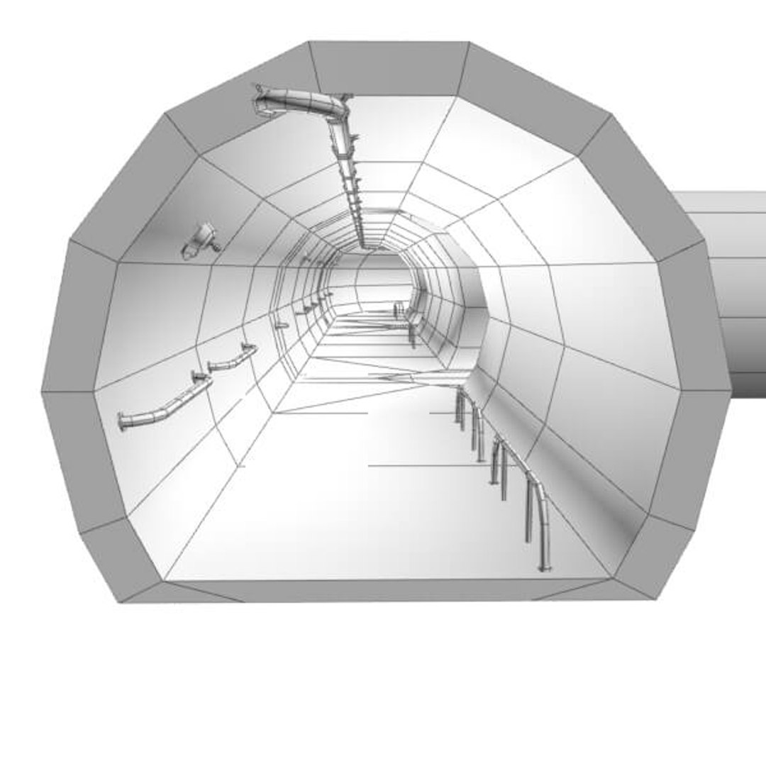3d Model Tunnel Sewer