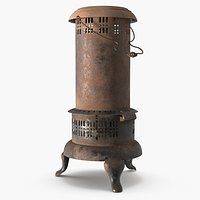 Vintage Kerosene Portable Heater Rusted