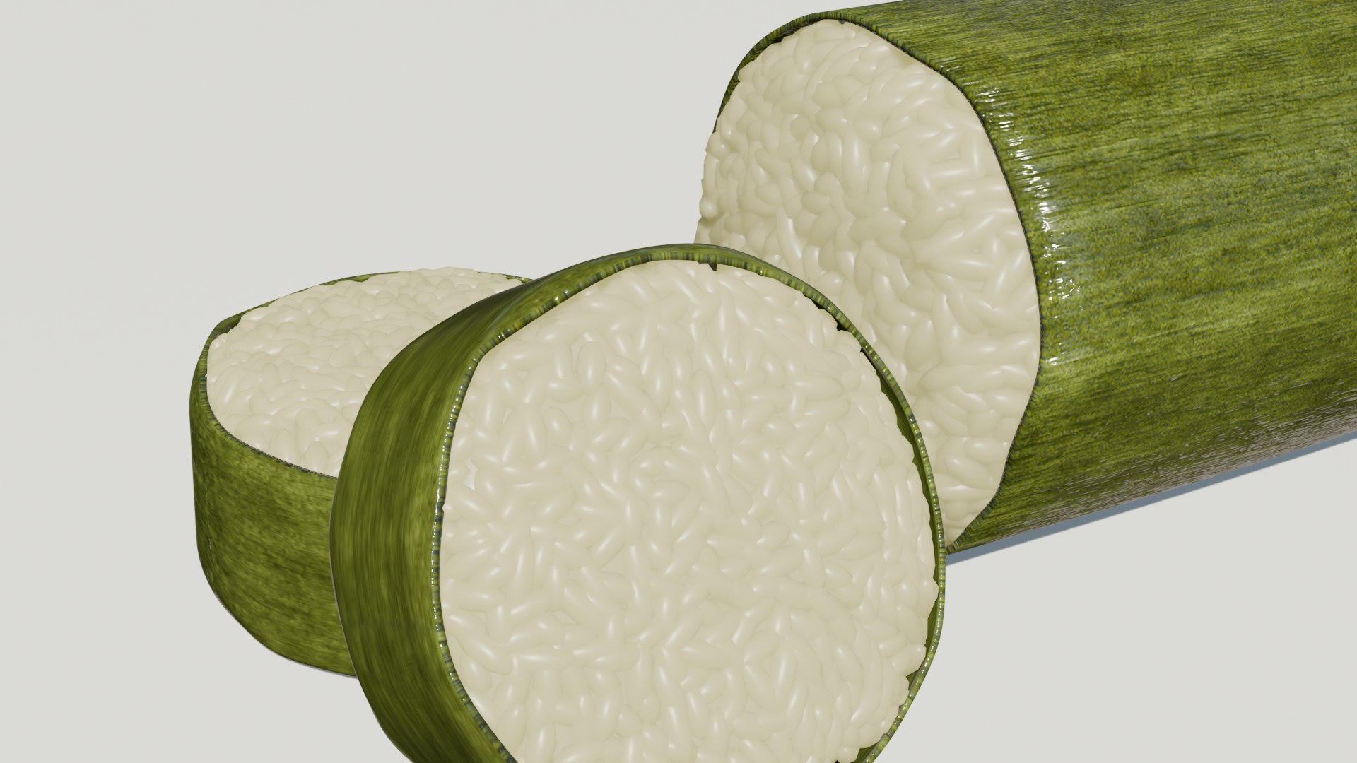 3D Lemang Raya Indonesia Malaysia Traditional Food 3D Model ...