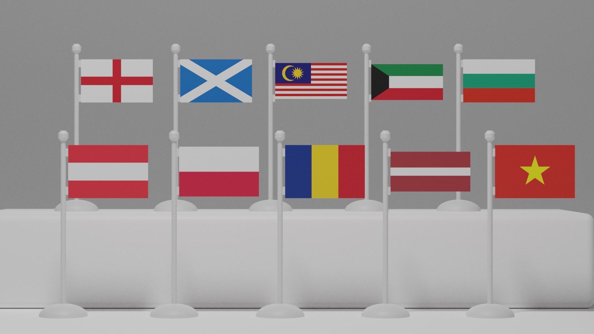 Flag Architectural 3D Model - TurboSquid 1673545