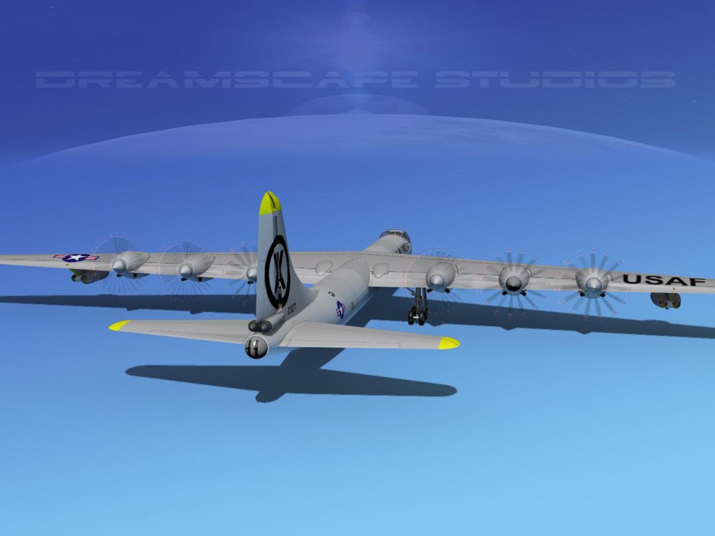 B-36b B-36d Convair B-36 3d Model