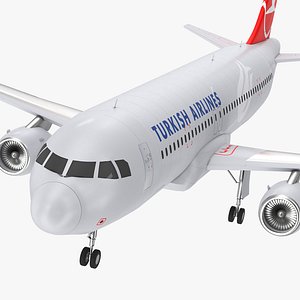 Airbus A320 Turkish Airlines 3D model