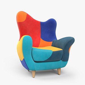 3D Alexandra Lounge Chair by Javier Mariscal model