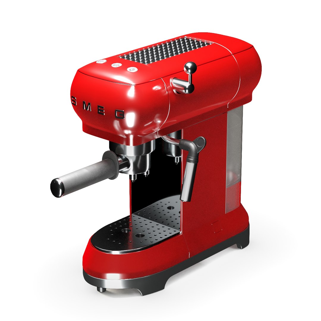 3D Smeg Espresso Coffee Machine TurboSquid 1812156