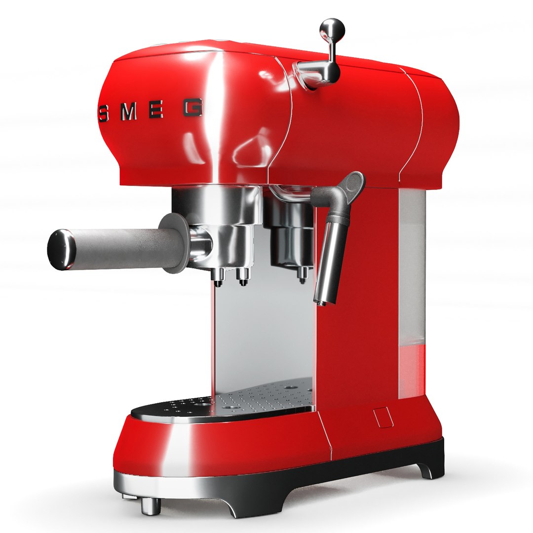 3D Smeg Espresso Coffee Machine TurboSquid 1812156
