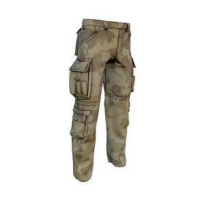 combat trousers ready 3d model