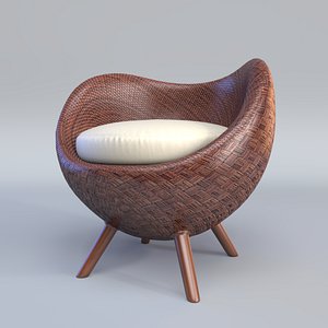 3d model la luna arm chair