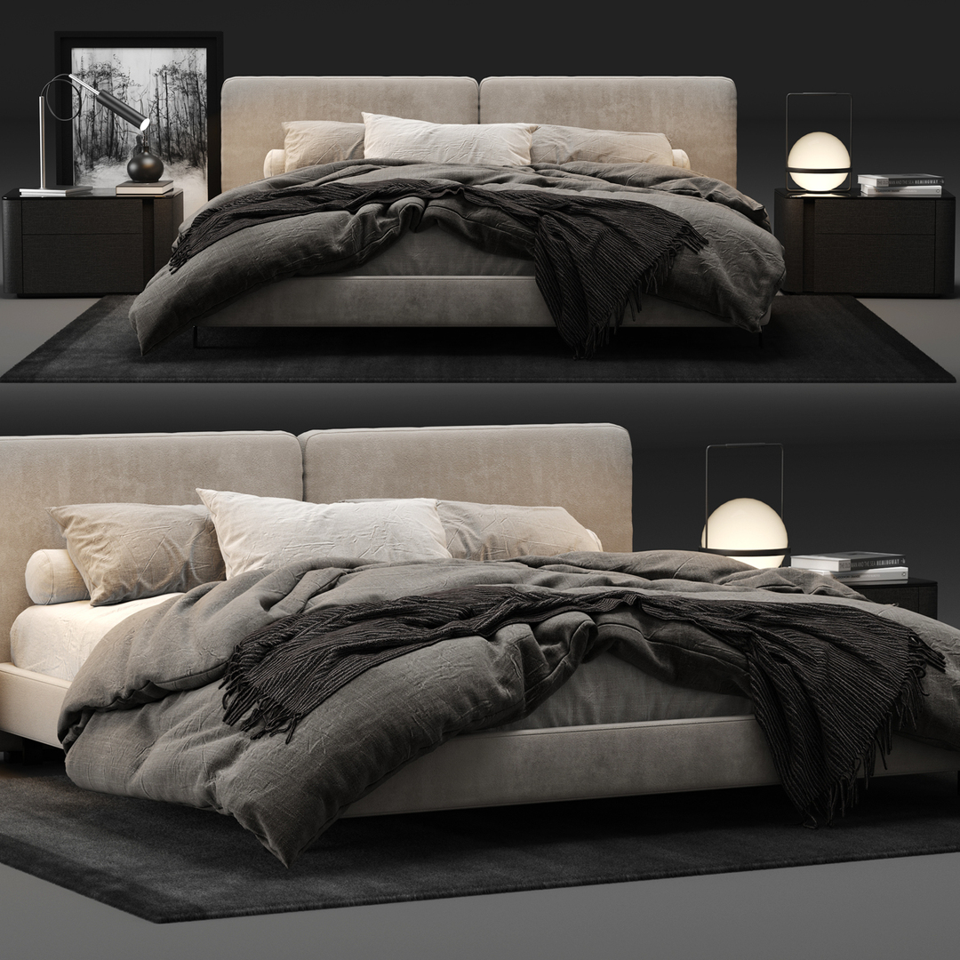 3d Bed Colection 02 Model Turbosquid 1375656