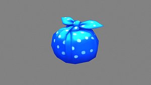 Cartoon package bag - Blue cloth bag