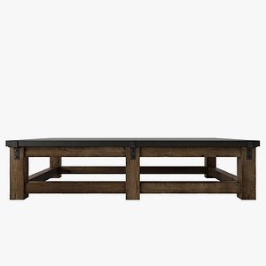 old table reclaimed zinc 3d max