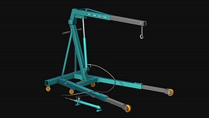 3D Hydraulic folding crane R2 model