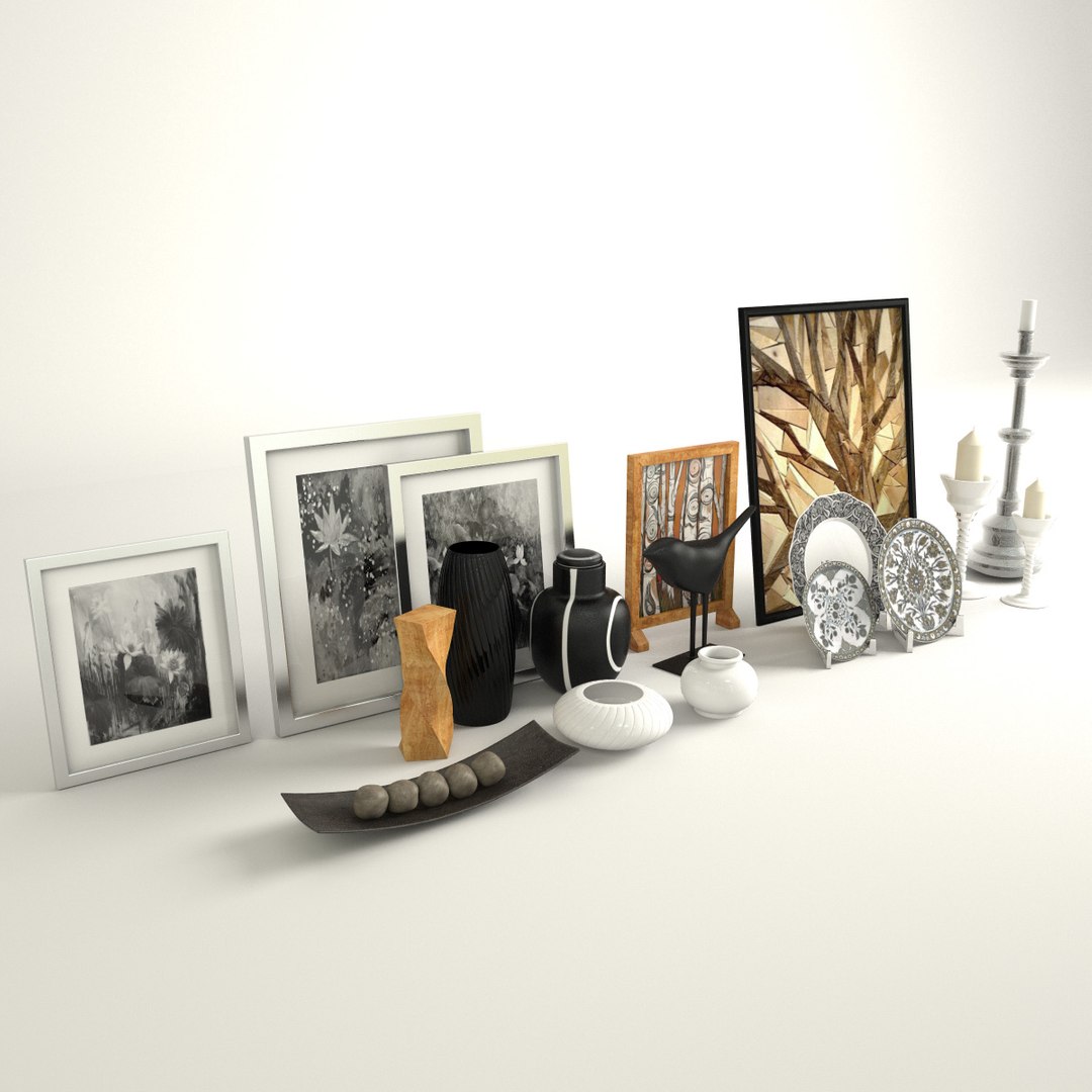 3d Model Decoration Set