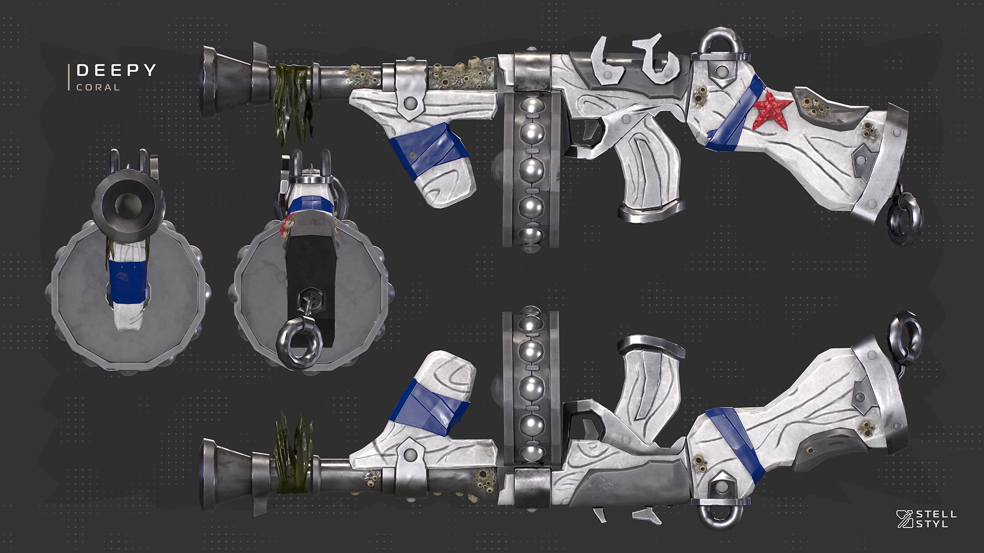 DEEPY STELL STYL STYLIZED GUN 3D model https://p.turbosquid.com/ts-thumb/VS/y4GQJz/ZJ/frontadeepytreeleech9/png/1669632235/1920x1080/fit_q87/1c93cf027f1628fc0fbd5a155cf52a9504e0b8f7/frontadeepytreeleech9.jpg