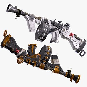 DEEPY STELL STYL STYLIZED GUN 3D model