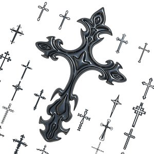 30 Christian cross 3D model Vol 4 3D