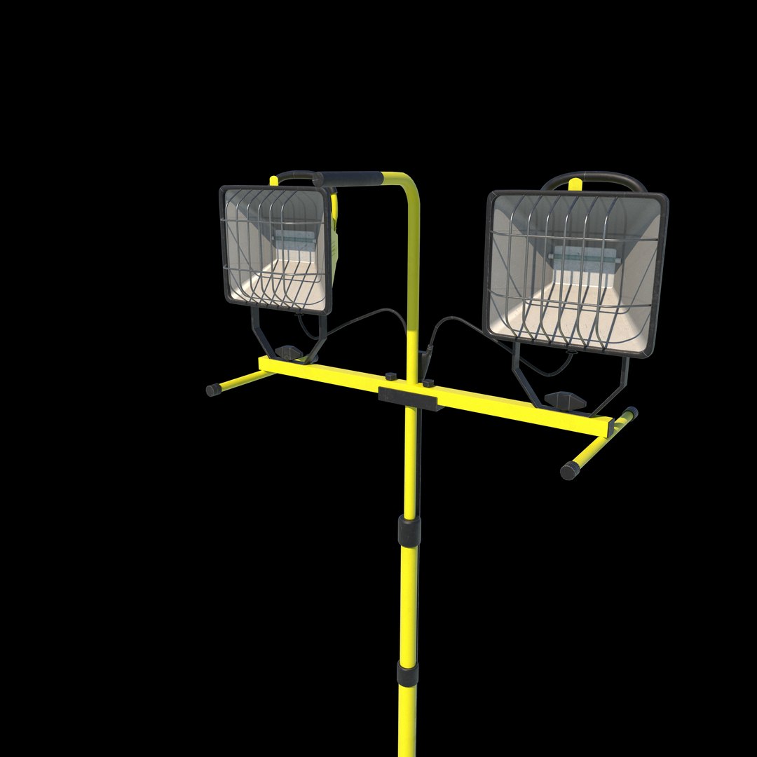 Halogen Work Lights 3D Model Model - TurboSquid 2332199