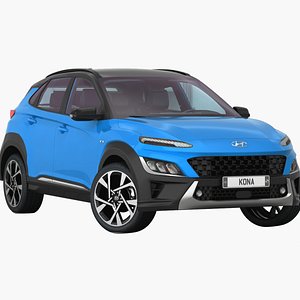3D realistic hyundai kona 2021 model