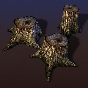 spooky stump 3d max