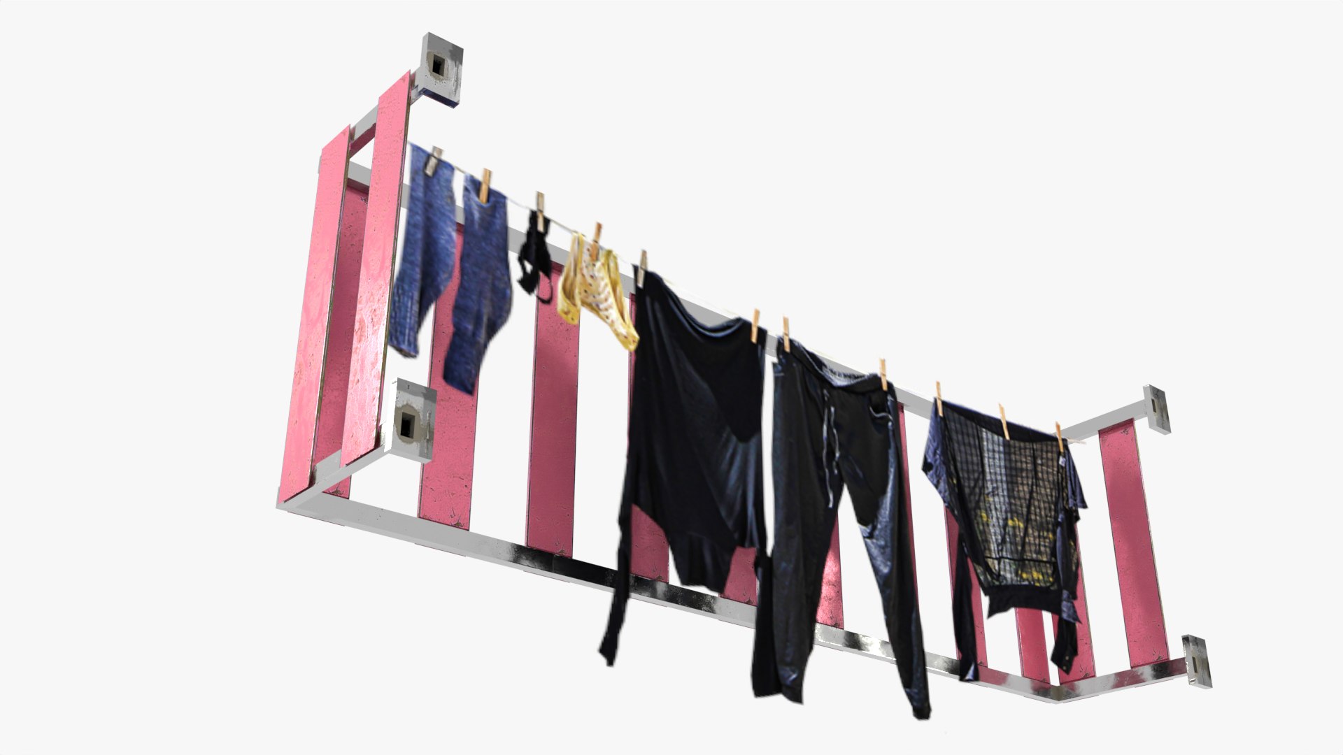 3D Clothes Rack - TurboSquid 1847609