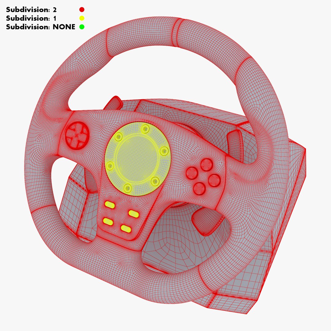 3D model Racing Steering Wheel Game Control M 1 TurboSquid 2093158