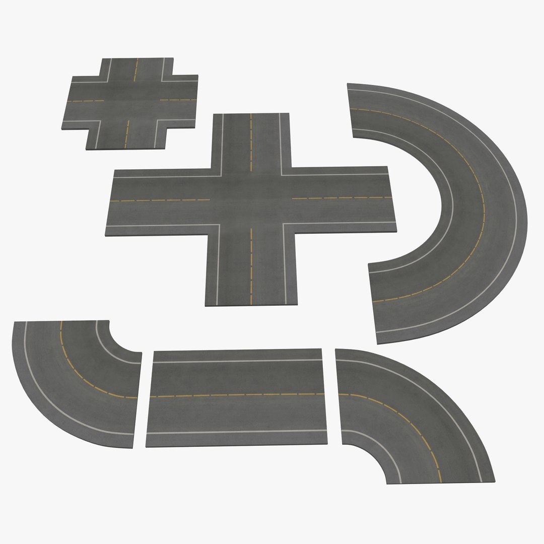 Road 3D Models Collection 2 3D model preview
