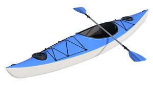 Kayak Boat 01 3D model