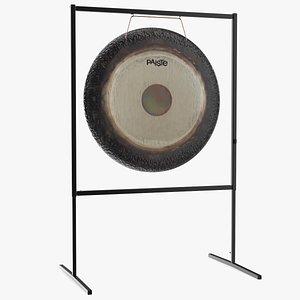 Symphonic Gong Paiste 28 inch Square Stand 3D model
