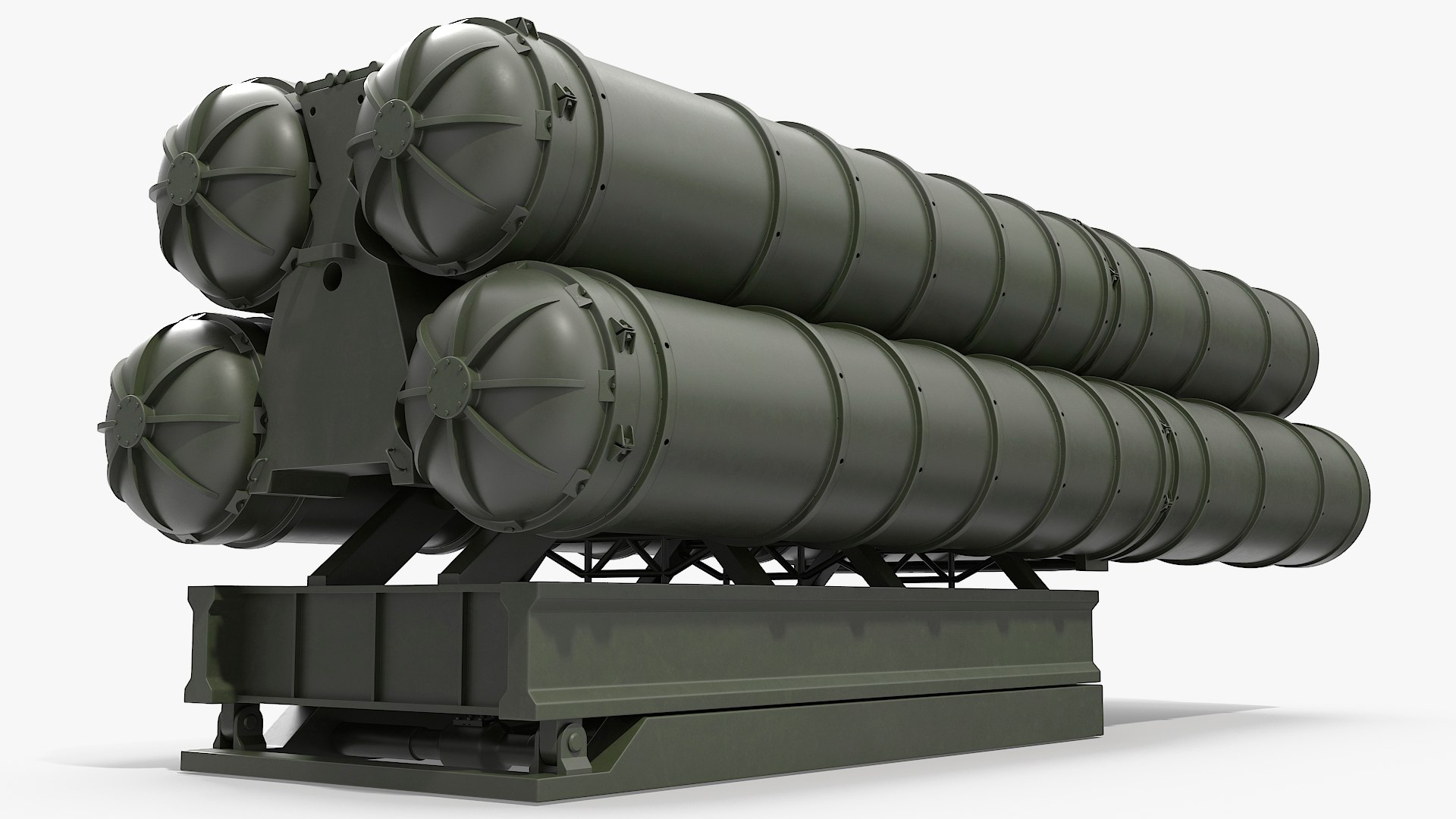 3D Model Missile Launch Container On Trailer - TurboSquid 2459925