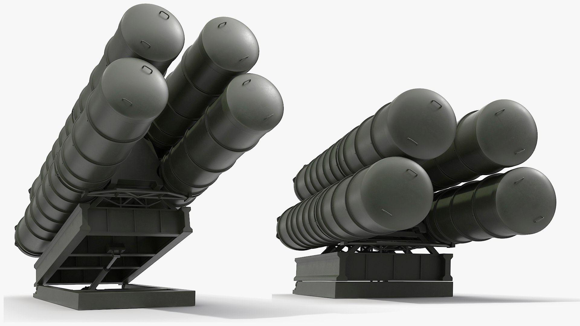 3D Model Missile Launch Container On Trailer - TurboSquid 2459925