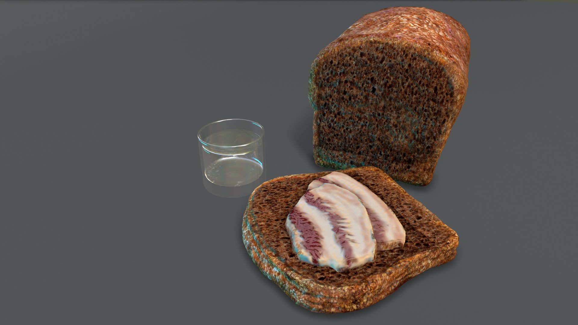 3D Slavic Bread Bacon - TurboSquid 1308144
