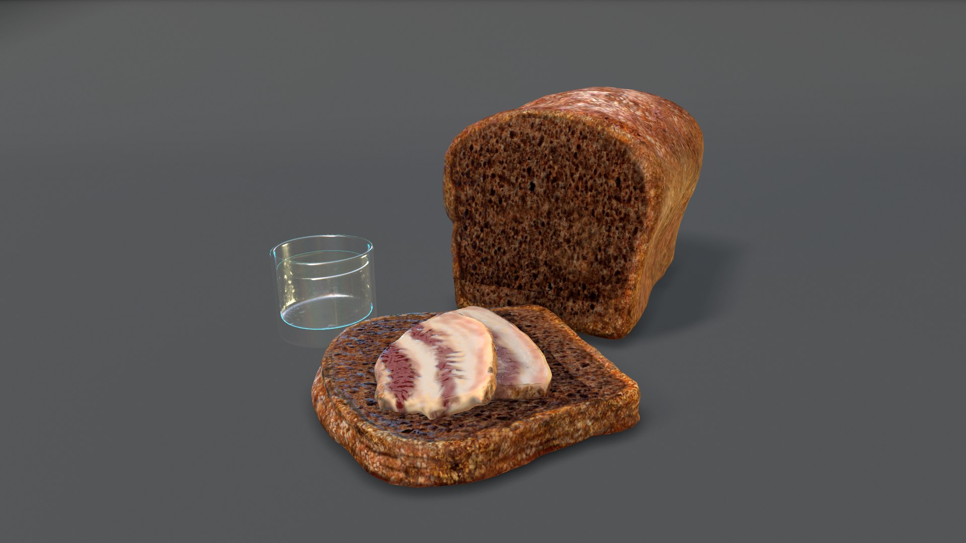 3D Slavic Bread Bacon - TurboSquid 1308144