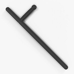 3d model police handle baton