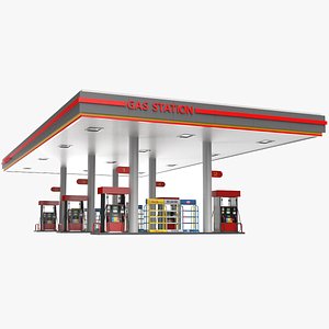 3D Gas Station Canopy