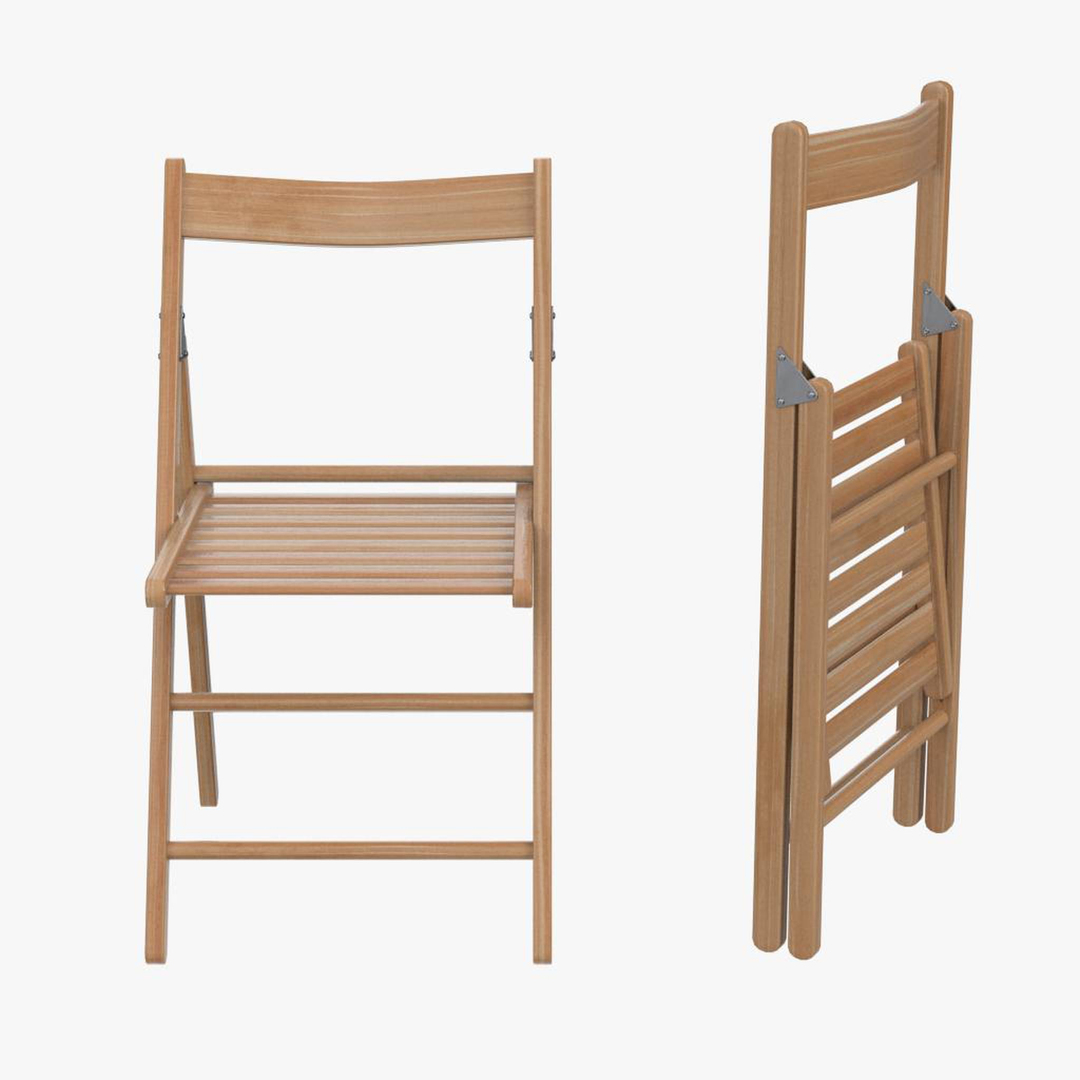 3d wooden folding chairs