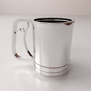 3d model of baking cup