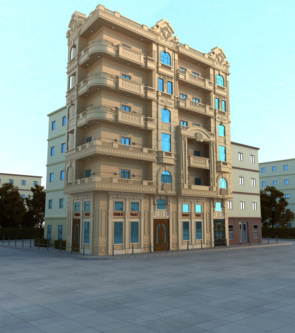 经典转角楼a2021033d模型