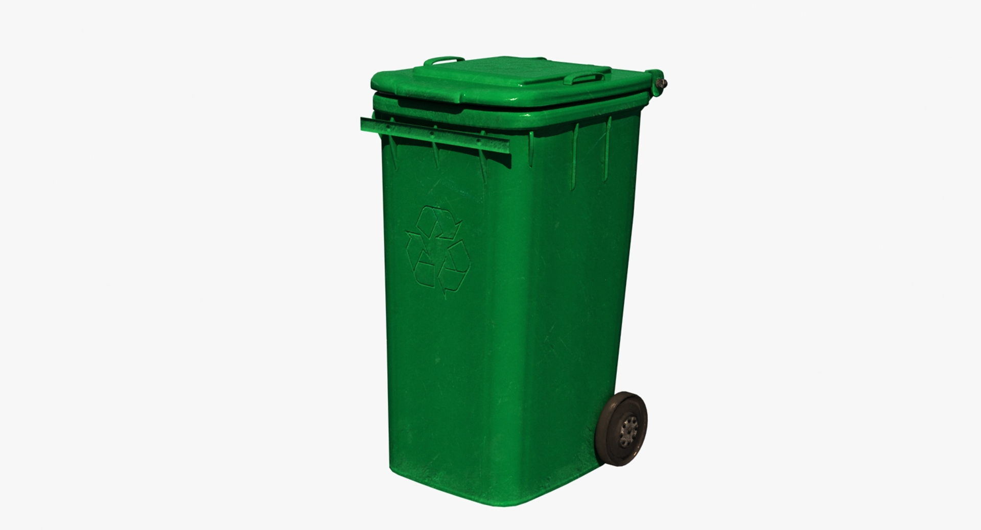 Trash Bin Green 3D Model - TurboSquid 1269996