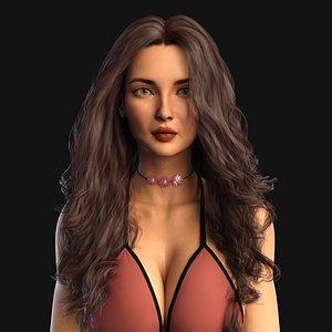 3D model Kayla - Woman Low Poly Rigged