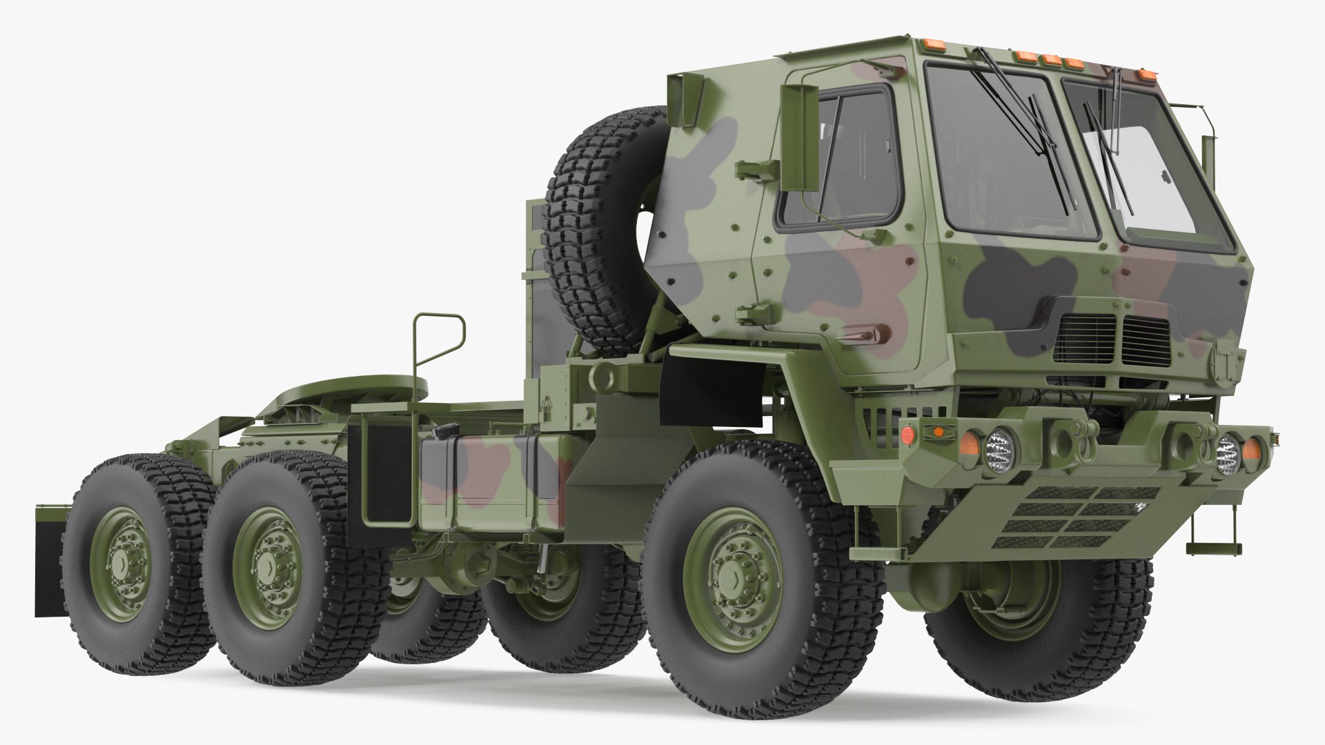 Oshkosh FMTV 5 Ton Tractor Camo 3D model preview