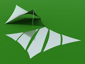 shade sail patterns 3D model