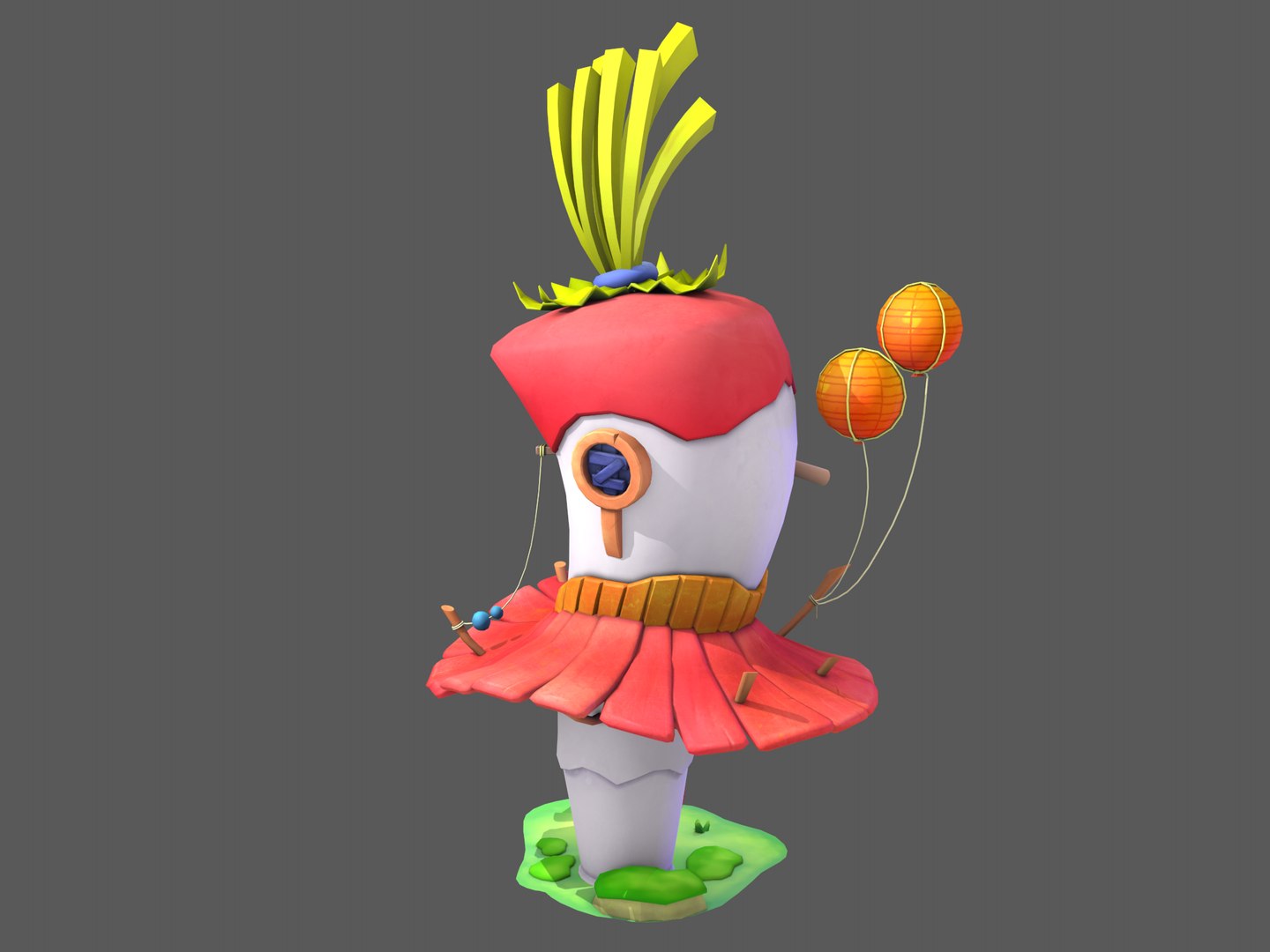 Carrot House 3D TurboSquid 1561187