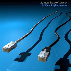 ethernet plugs 3d model