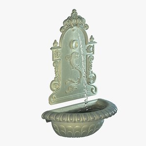 3d model of cast iron wall